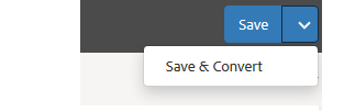 Save and Convert