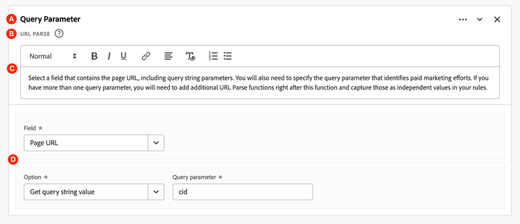 Screenshot of the Derived Field Rule Interface