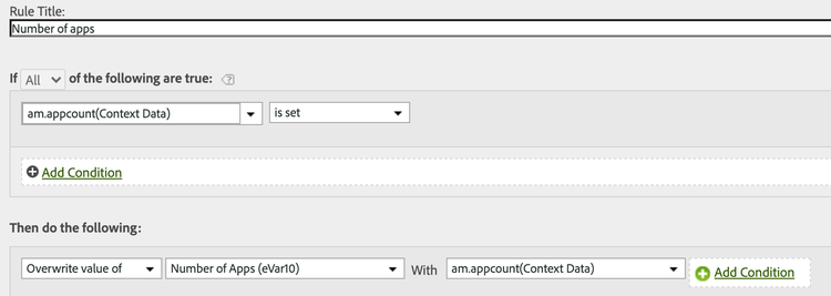 Processing rule