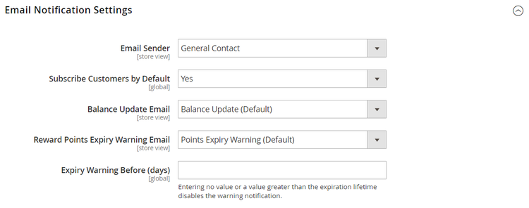 Email Notification Settings