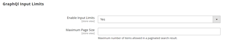 GraphQl Input Limits