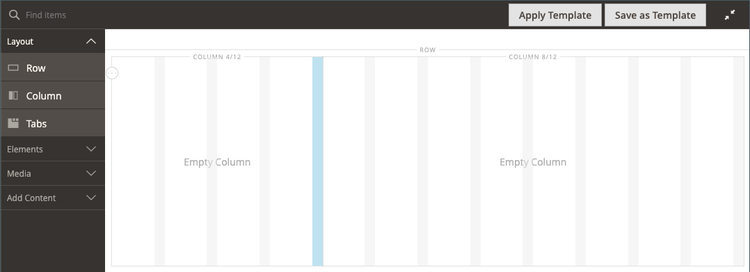 Resized columns