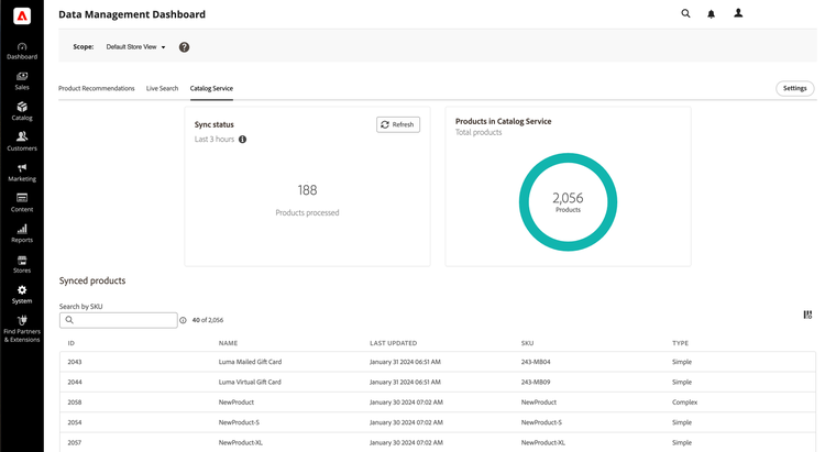 Data Management Dashboard