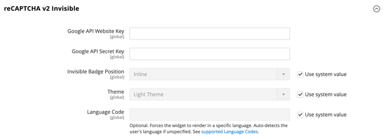 reCAPTCHA v2 Invisible