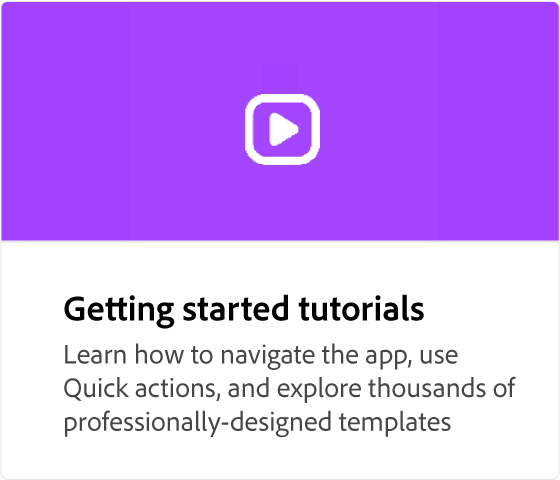 Getting started tutorials