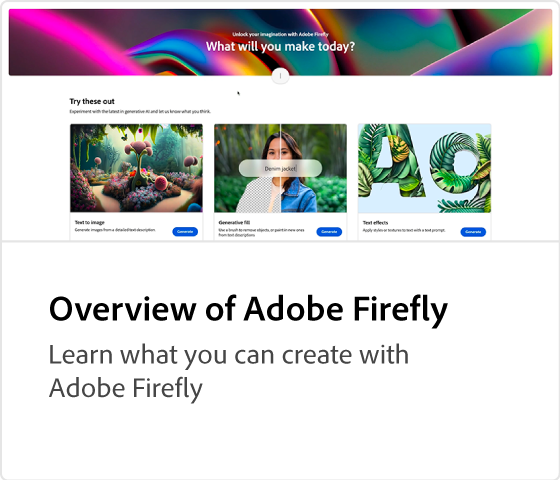 Overview of Adobe Firefly