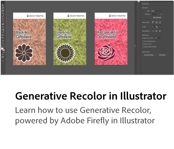 Generative Recolor in Illustrator