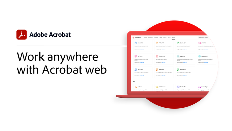 Work anywhere with Acrobat web