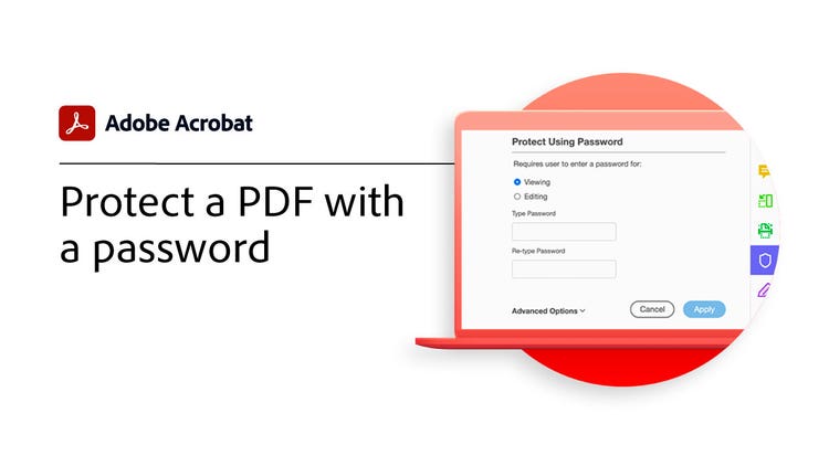 Protect a PDF file with a password