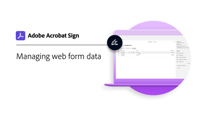 Managing web form data