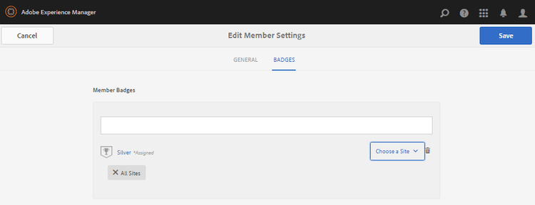 The Edit Membership Settings window