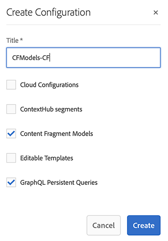 Define configuration