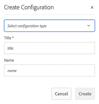 Create translation configuration