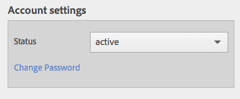 Account Settings dialog