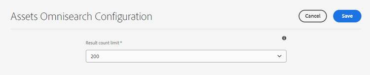 Assets batch size configuration