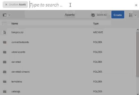 Illustrating use of question mark wildcard in Asset search using an example