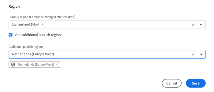 Selecting multiple regions