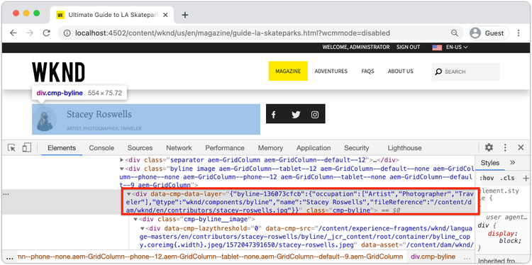 Byline Data Layer