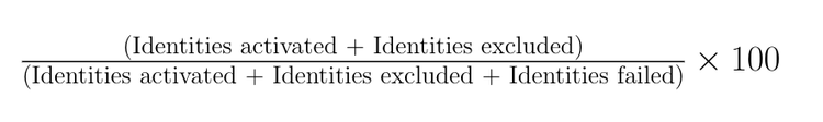 Activation rate formula.