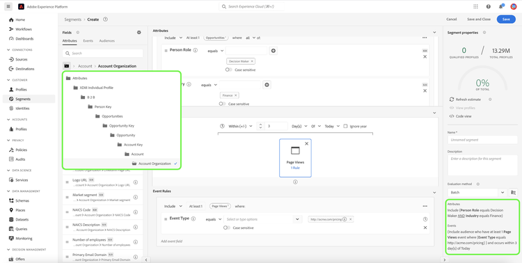 UI displaying example 4 settings