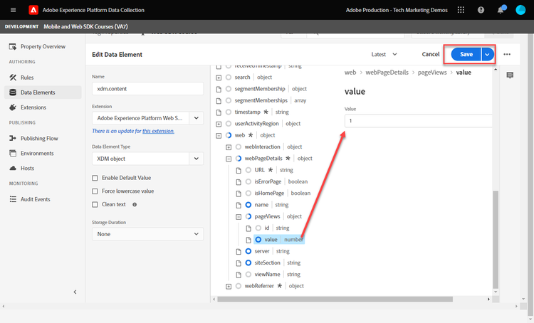 Page Views XDM object