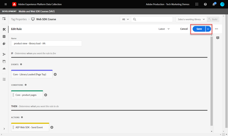 Analytics XDM rules