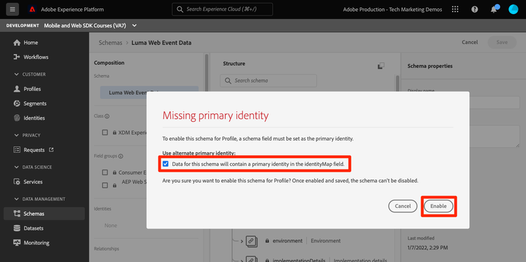 Profile Enable Toggle