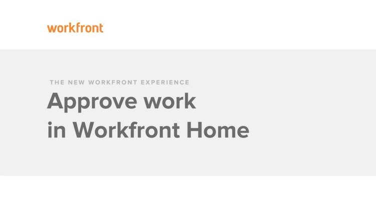 How to Approve Work in Home