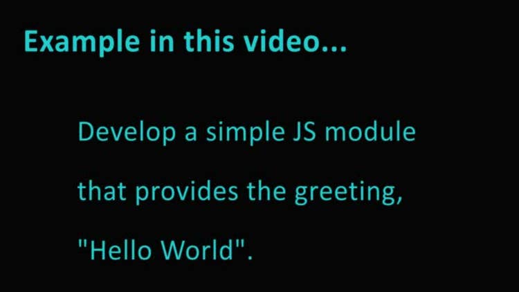 Add a JavaScript module